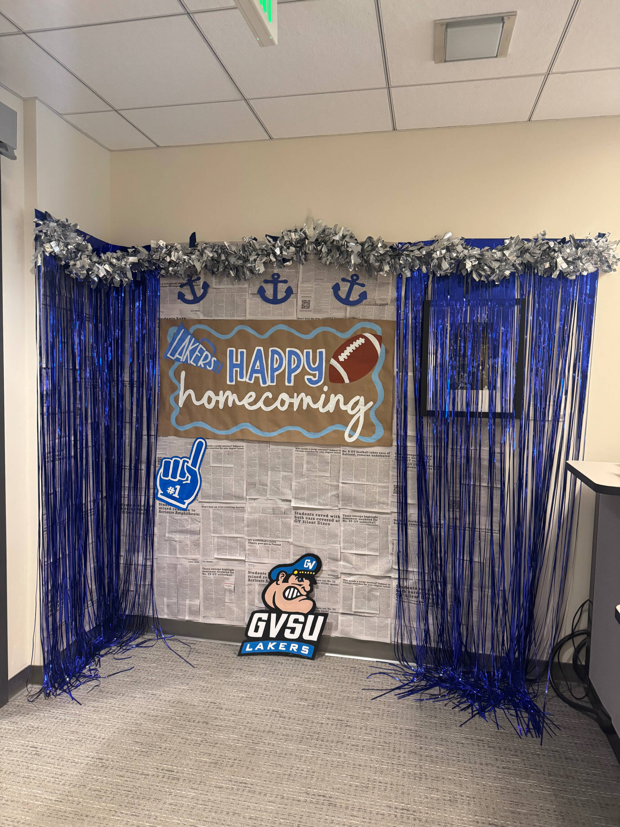 Photo of homecoming decorations